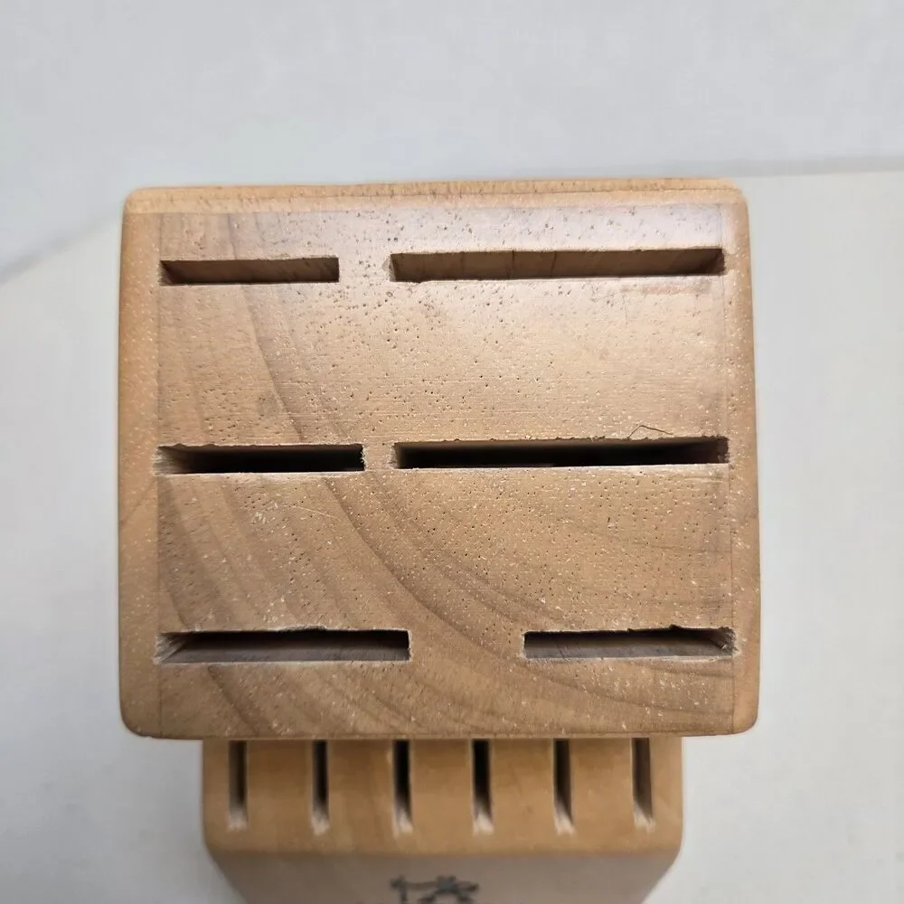 J.A. Henckels 12 Slot Wooden Knife Block